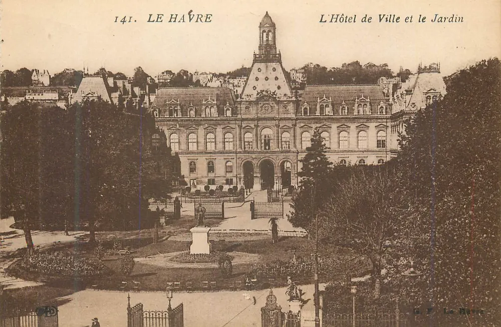 Le Havre — Das Rathaus und der Garten — Verlag La Havre, Nr. 141 - Vorderseite