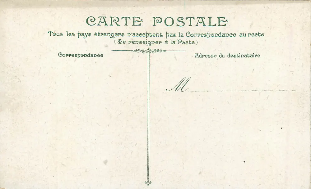 A Mesa do Rei — Floresta de Fontainebleau — editor Forel - Verso