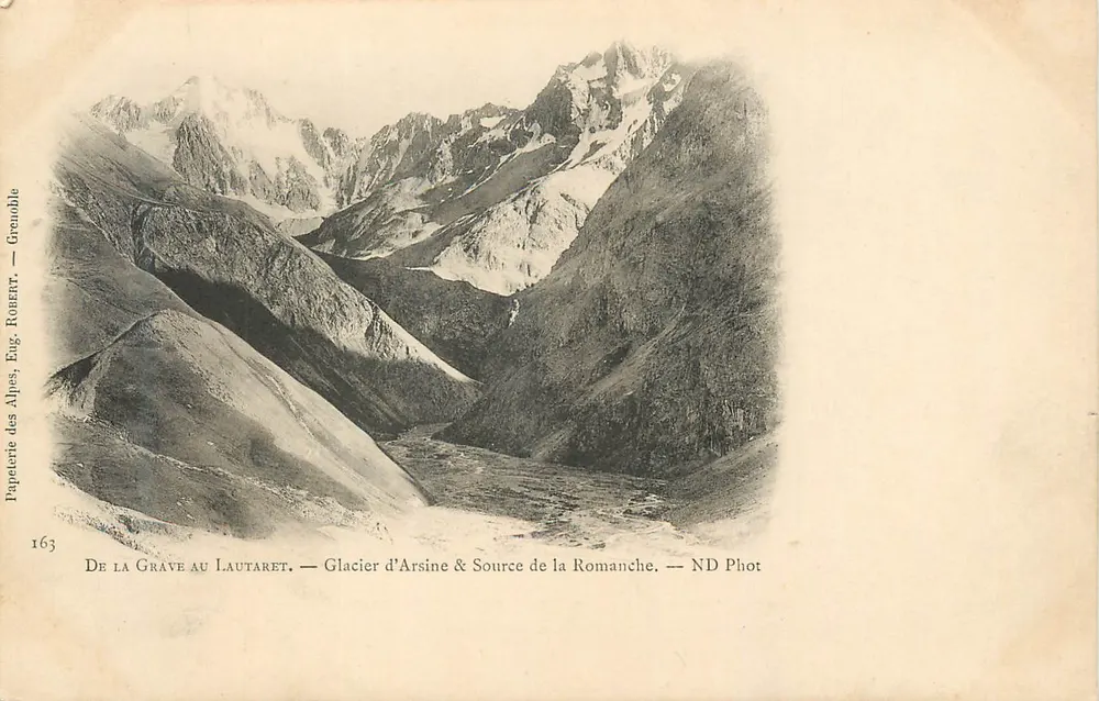 Von La Grave nach Lautaret — Gletscher Arsine & Quelle der Romanche — ND Phot - Vorderseite
