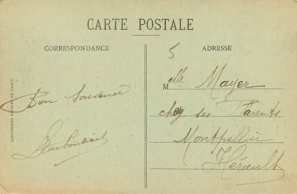 Rouen — Torre de Joana d'Arc — C.V. 447 - Verso