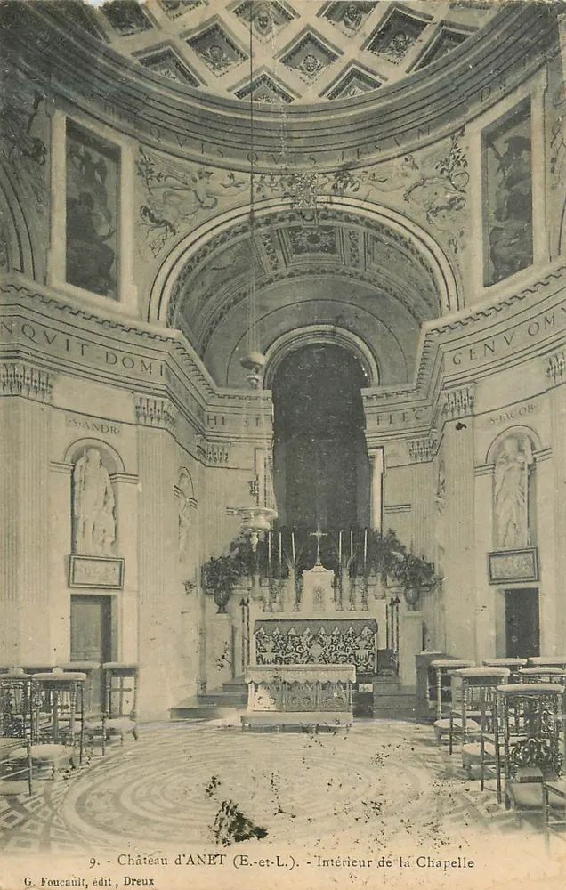 Castle of ANET (E.-et-L.) — Interior of the Chapel — G. Foucault, publisher Dreux - Front