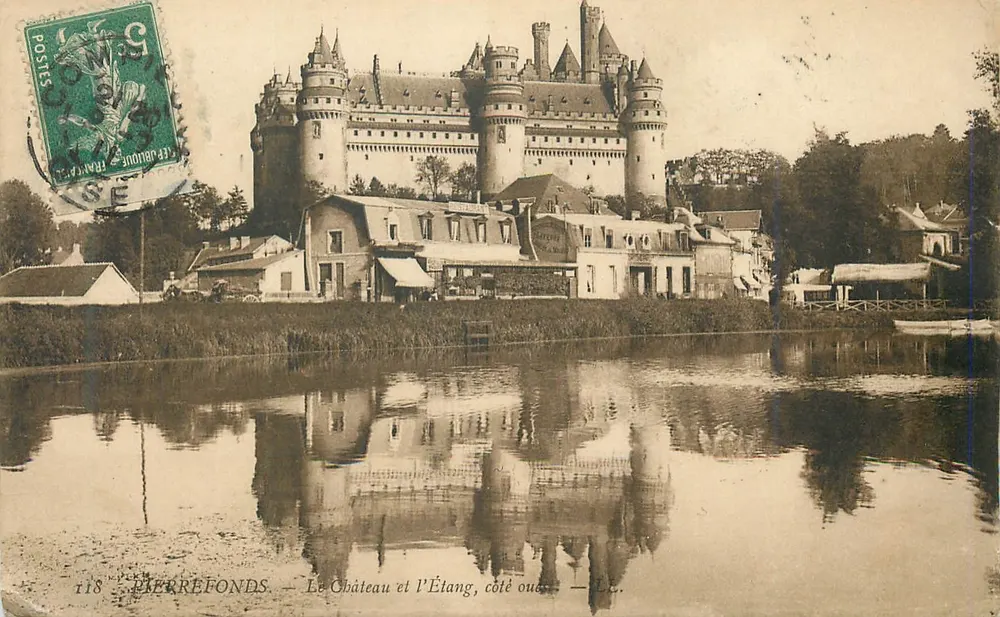 Château et l'Étang, côté ouest — PierreFonds — L.L. n°118 - Recto