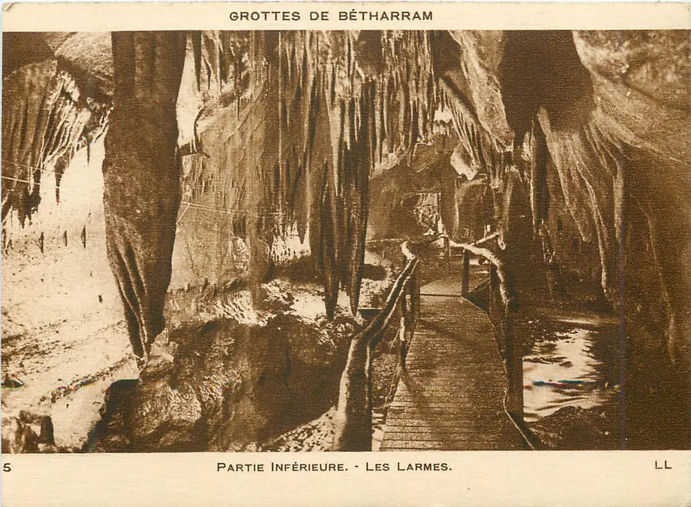 Grottes de Bétharram — Partie inférieure - Les Larmes — LL - Recto