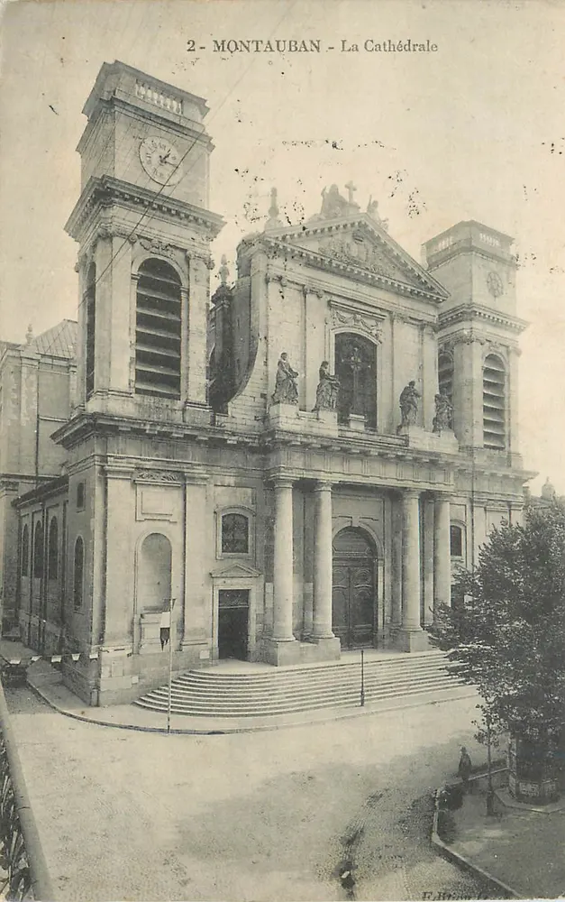 Montauban - A Catedral — Editor E. Héron, n°2 - Frente