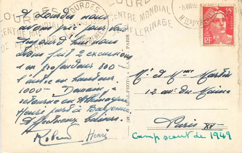 Lourdes — Gruta e a Basílica — Editor C.A.P. - Verso