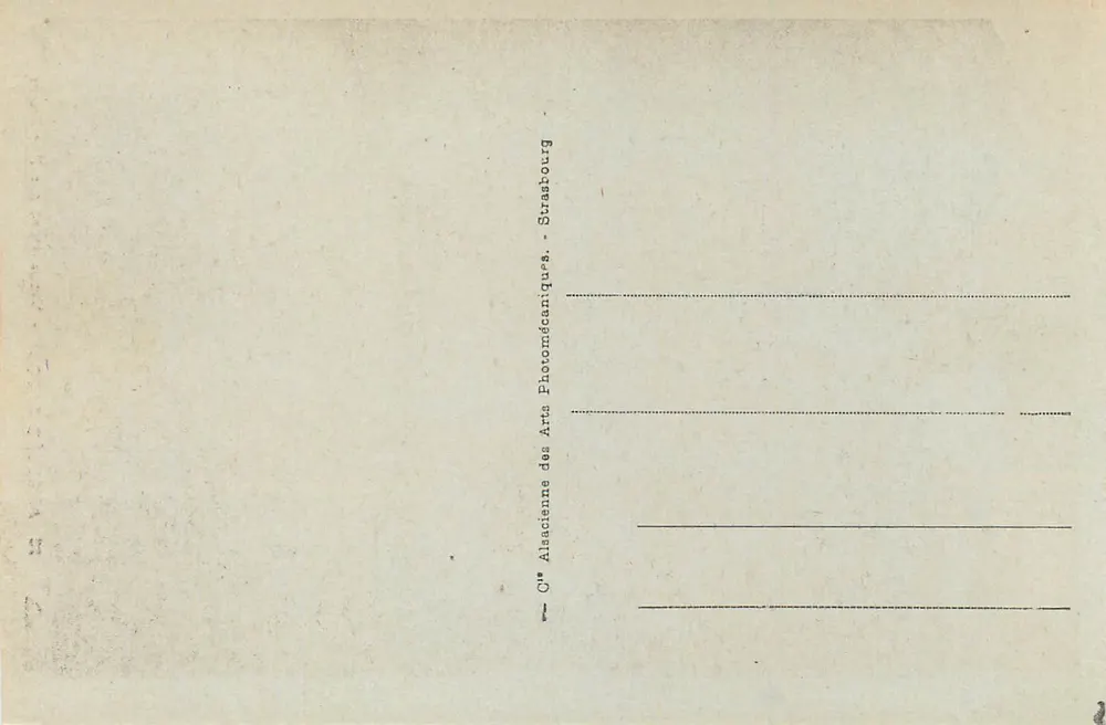 Argelès-Gazost - Alte Brücke über den Arrieulat — Verlag Cie Alsacienne des Arts Photomécaniques, Straßburg, Nr. 26 - Rückseite