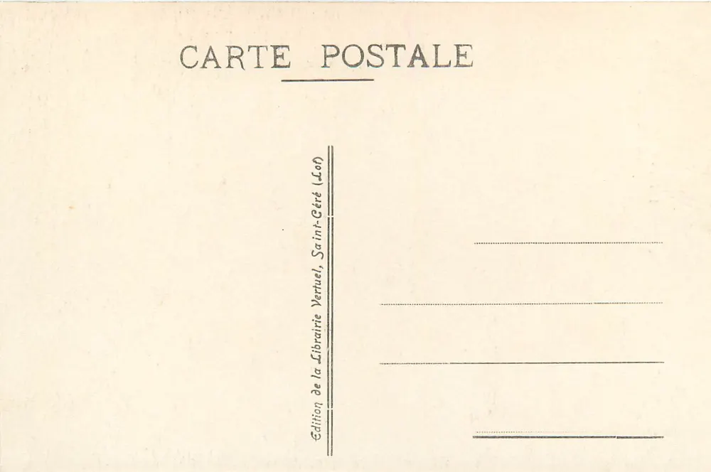 O Sino de Rocamadour — editor: Livraria Vertuel, Saint-Geéré (Lot) - Verso