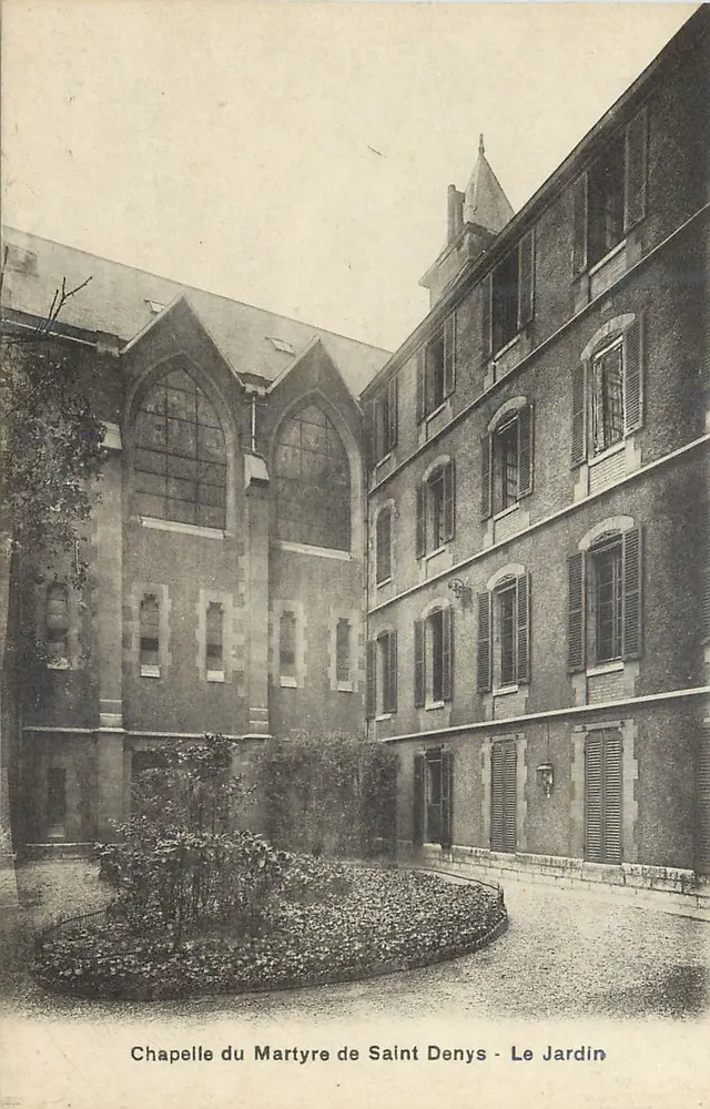 Chapelle du Martyre de Saint Denys - Le Jardin — Éditeur : Bruguer frères & Run Thénard, Paris - Recto
