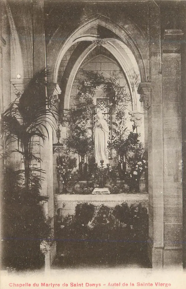 Kapelle des Martyriums des heiligen Denis — Altar der heiligen Jungfrau — Sini-Bromure & A. Bregier Frères, Paris - Vorderseite