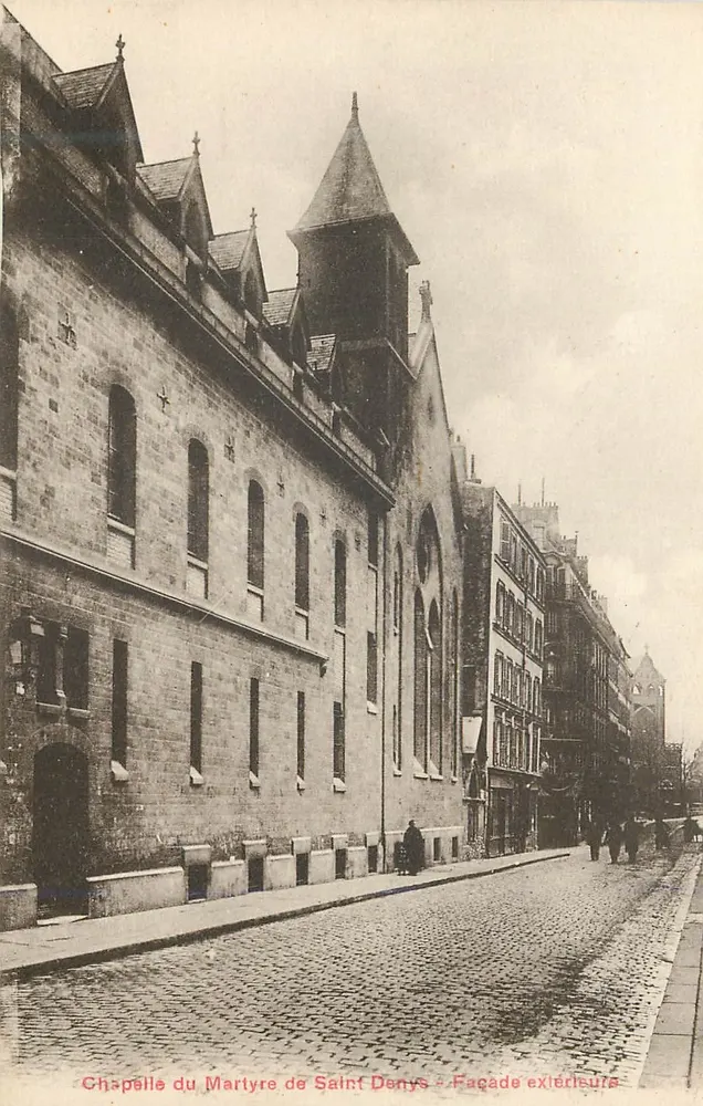Chapelle du Martyre de Saint Denys — Façade extérieure — Simi-Bromure & A. Breger Frères, Paris - Recto