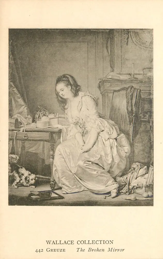O Espelho Quebrado — Greuze — Coleção Wallace — n°442 - Frente
