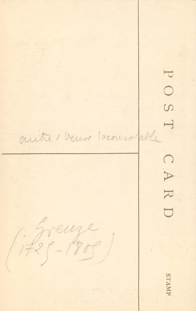Sophie Arnould — Retrato — Coleção Wallace, n°403 - Verso