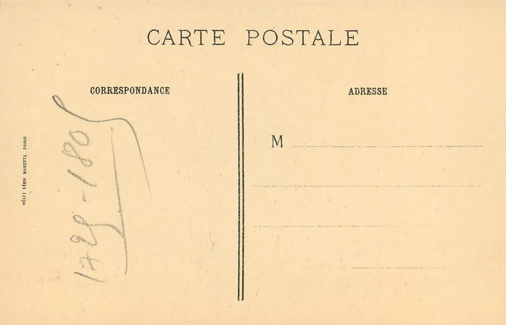 La Liseuse — Greuze — J.-E. Bulloz, Editeur - Verso