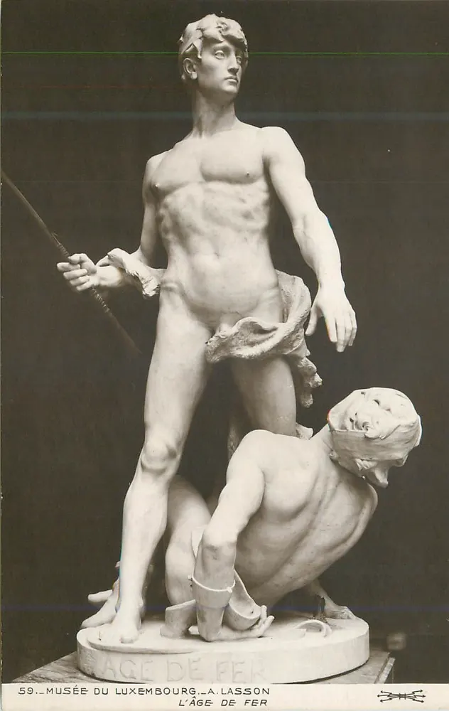 Het ijzeren tijdperk — beeld van A. Lasson — Museum Luxembourg - Voorkant
