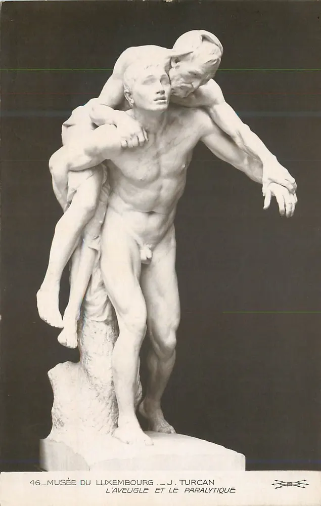 Der Blinde und der Gelähmte — J. Turcan — Musée du Luxembourg - Vorderseite