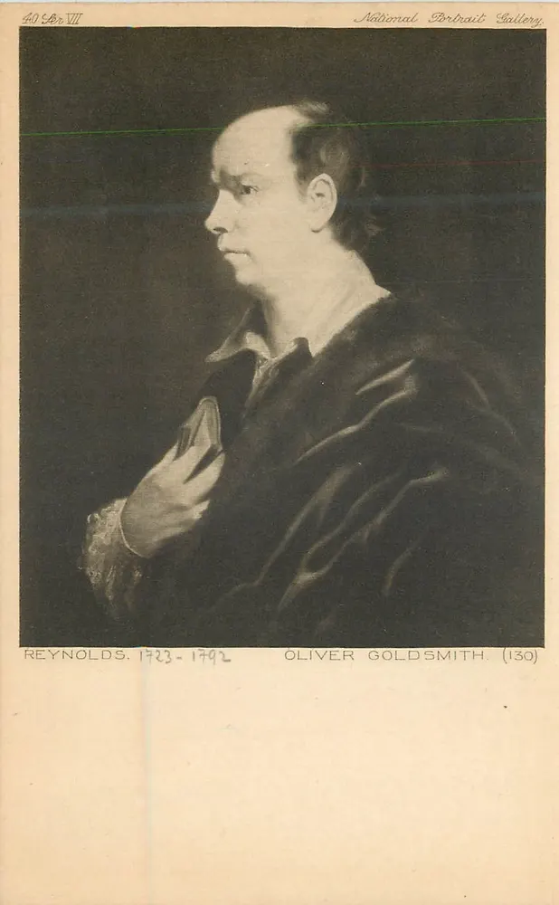 Oliver Goldsmith — ritratto di Reynolds — National Portrait Gallery (130) - Recto
