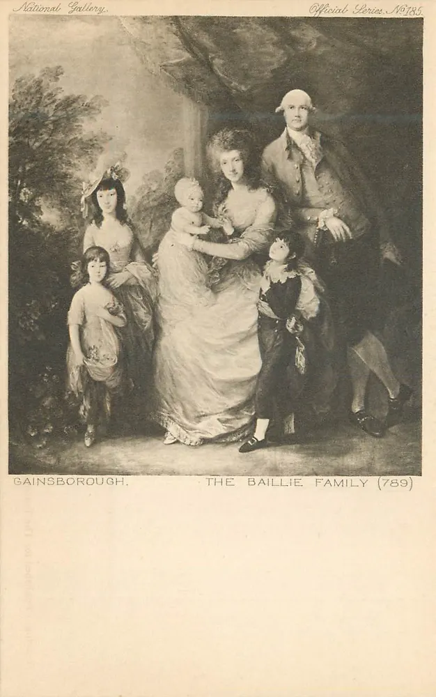 Die Familie Baillie — Gainsborough — National Gallery — Offizielle Serie N°789 - Vorderseite