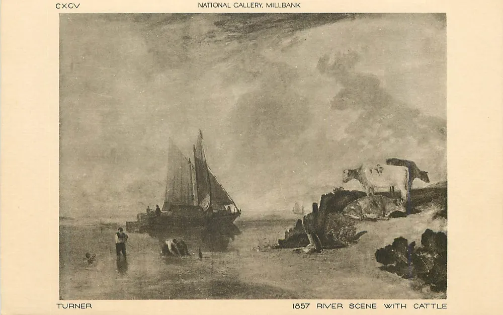 River Scene with Cattle — 1857 — Turner, National Gallery, Millbank - Recto