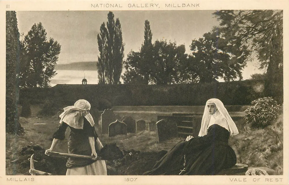 Vale of Rest — Gemälde von Millais — National Gallery, Millbank - Vorderseite