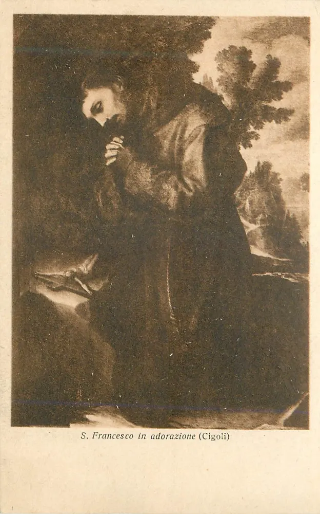 Saint François en adoration — Cigoli — B & T C - Recto