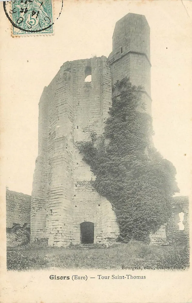 Gisors (Eure) — Torre São Tomás — Bourgeix, editor, Gisors (Eure) - Frente