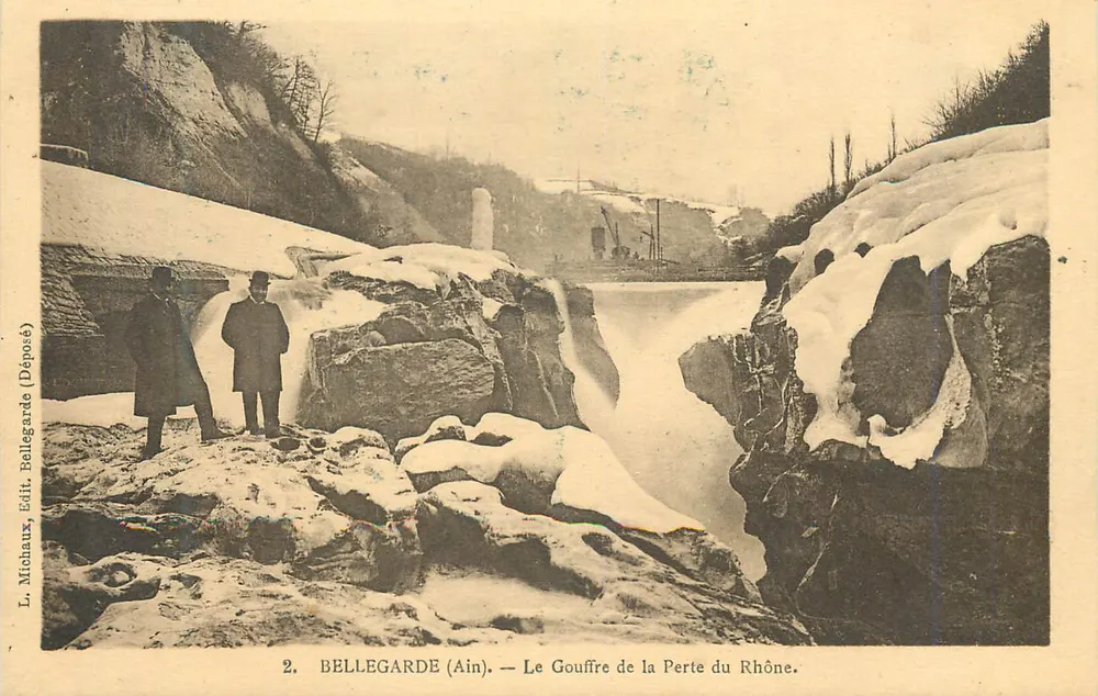 Bellegarde (Ain) — O Abismo da Perda do Ródano — L. Michaux, Editor - Frente