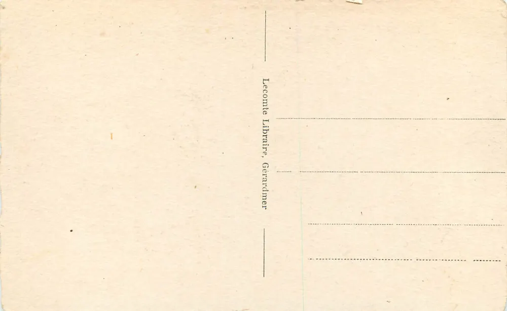 Gérardmer — Tal der Seen vom Hohneck aus gesehen — unbekannter Verlag, Nr. 61 - Rückseite