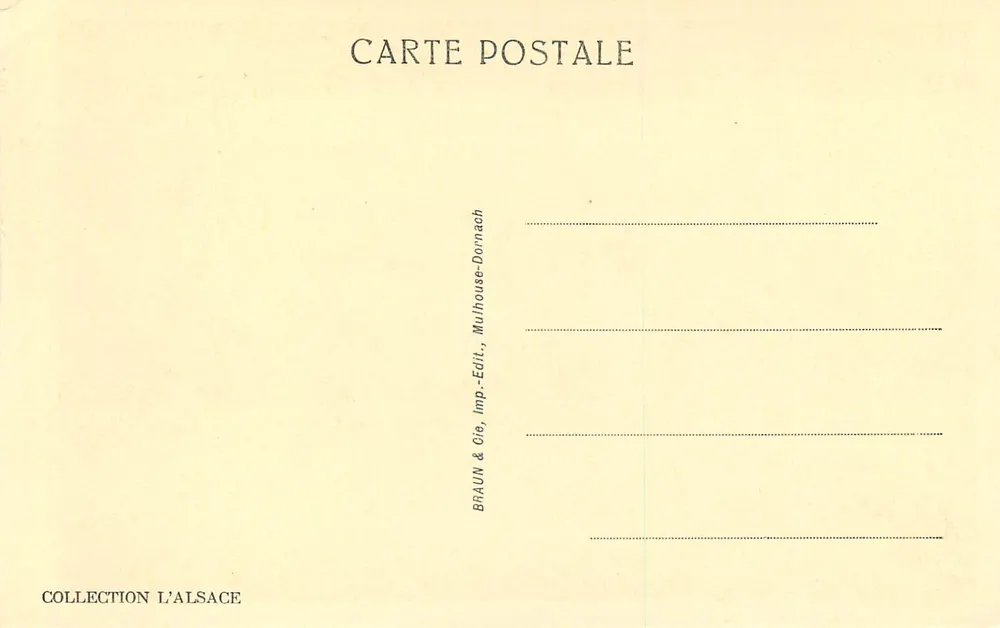 Straßburg — Die Kathedrale, Rechter Portal — Die Weisen Jungfrauen — 1955 - Rückseite