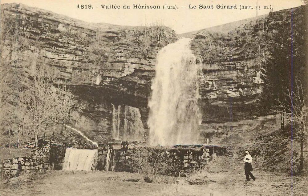 Tal des Hérisson (Jura) — Le Saut Girard (Höhe 35 m.) — Verlag C. Lardier, Besançon (Doubs) - Vorderseite