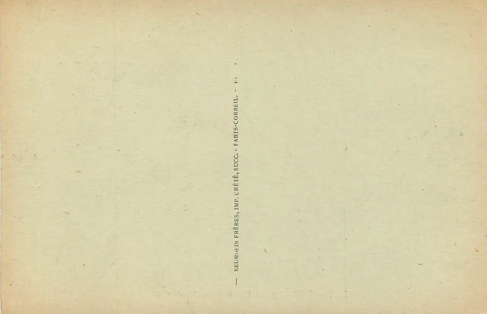 O Palácio do Luxemburgo — Paris — JND Fiôt, n° 2623 - Verso