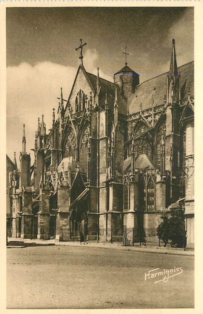 Troyes — Ansicht der Kollegiatkirche Saint-Urbain — Verleger E. Harmignies, Nr. 44 - Vorderseite
