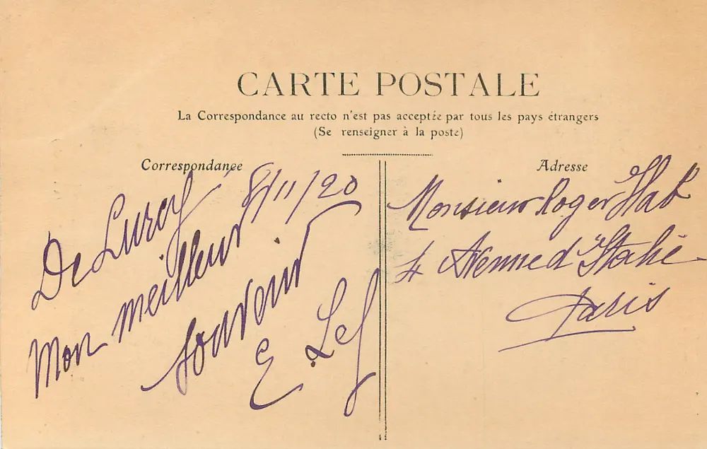 Lurey-Lévy — Portal de la iglesia (siglo XI) — T. DIBRAUX, 28 - Reverso