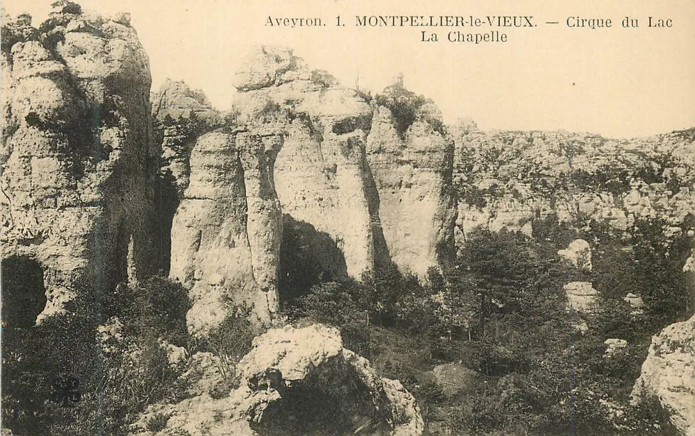 Aveyron. 1. MONTPELLIER-le-VIEUX — Cirque du Lac La Chapelle - Vorderseite