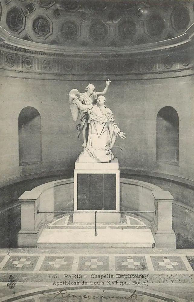 Paris — Chapelle Expiatoire — Apothéose de Louis XVI (par Bosio) - Recto