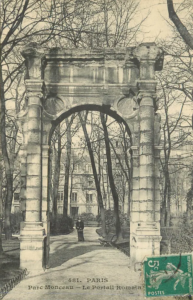 Parc Monceau — O Portal Romano — 481. PARIS - Frente