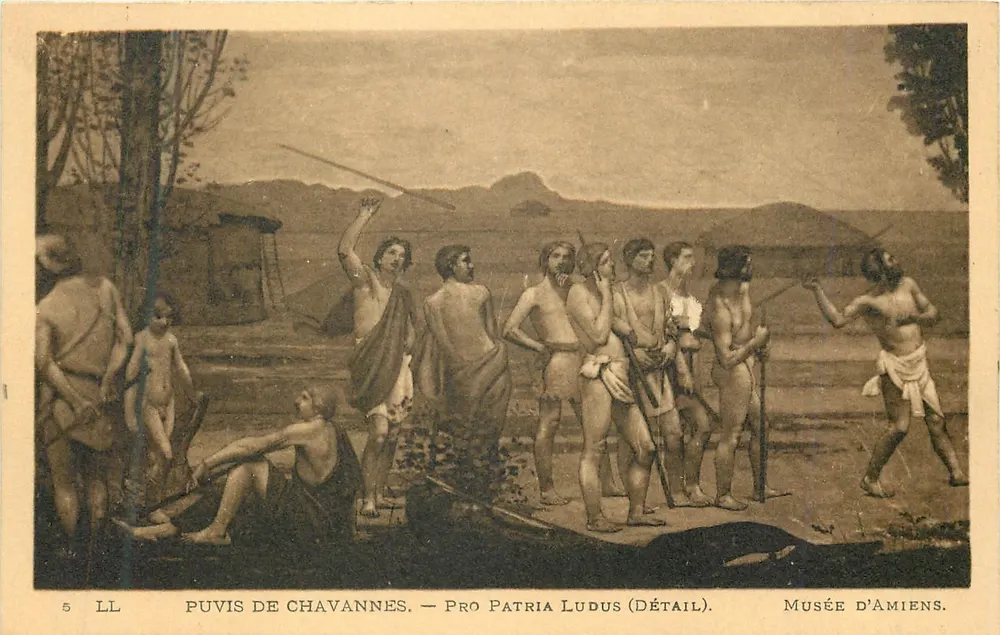 Pro Patria Ludus — Detail — Puvis de Chavannes — Musée d'Amiens - Vorderseite