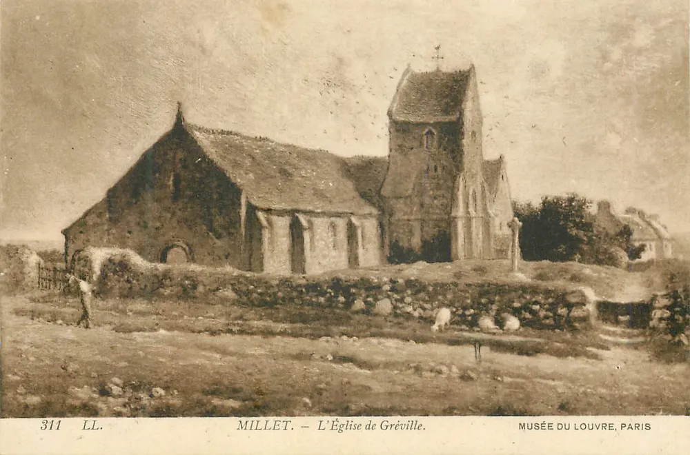 L'Église de Gréville — Musée du Louvre, Paris — Millet, n°311 LL - Recto