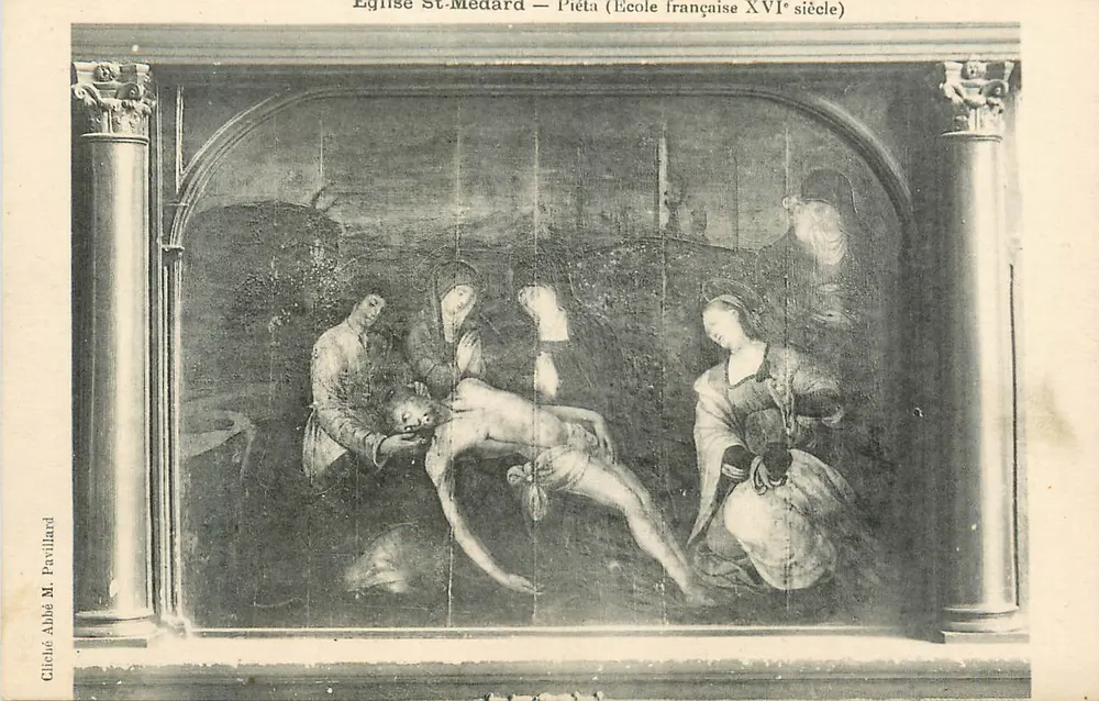 Kirche St-Medard — Pietà (französische Schule, 16. Jahrhundert) — Citélé Abbé M. Pavillard - Vorderseite