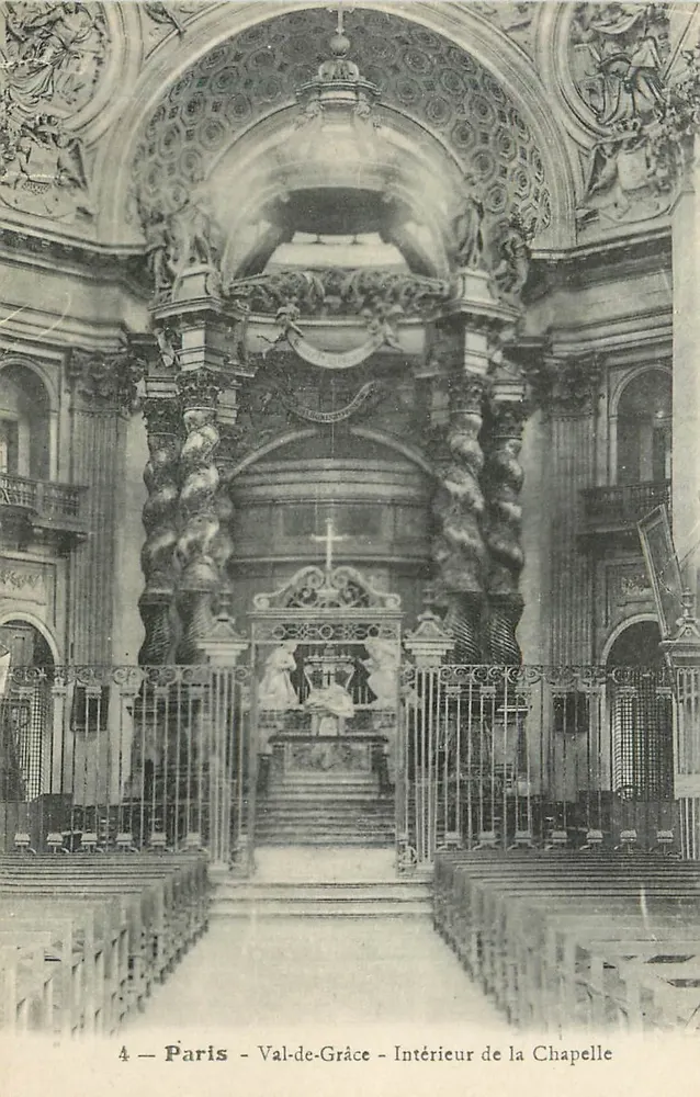 Paris - Val-de-Grâce - Interior da Capela — editor: CAVALA FRÈLLE PARIS, n°4 - Frente