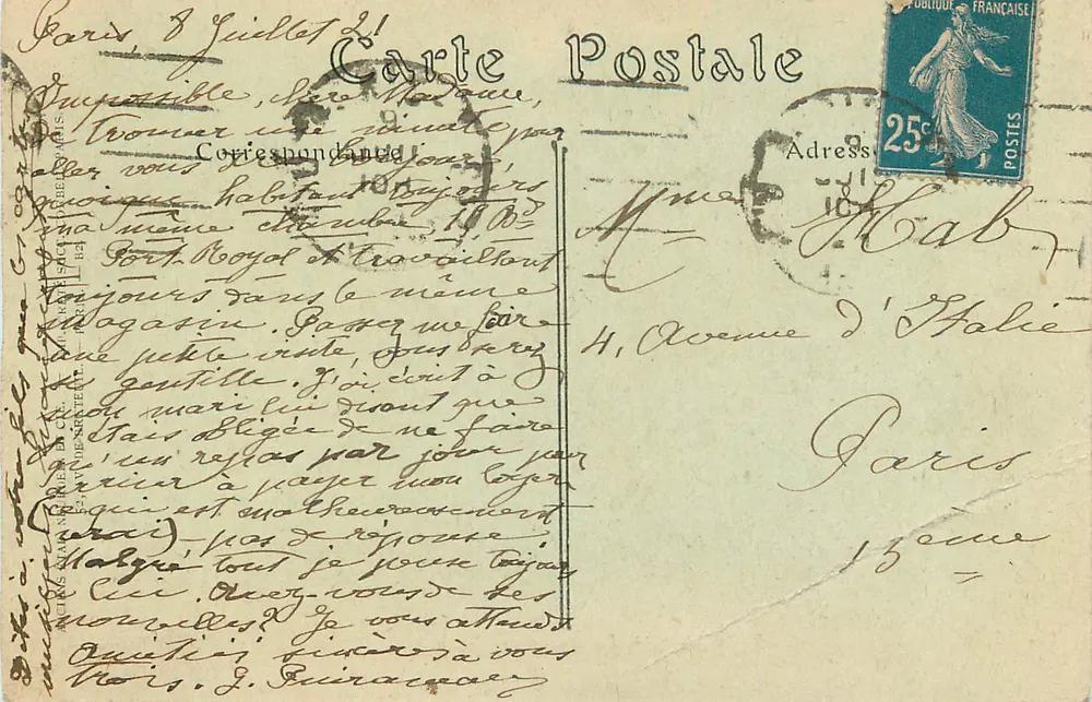 PARIS — O Museu de Cluny — ND Fot. n° 616 - Verso