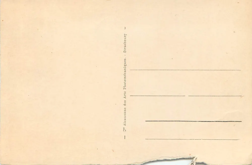 Strasbourg - Le Pont de l'Université et l'Université — n° 119 - Verso