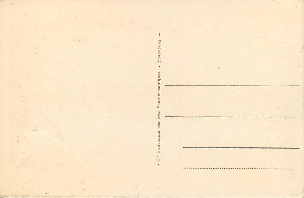 Strasbourg - La Place Kléber et la Cathédrale — éditeur EDKA, n° 345 - Verso