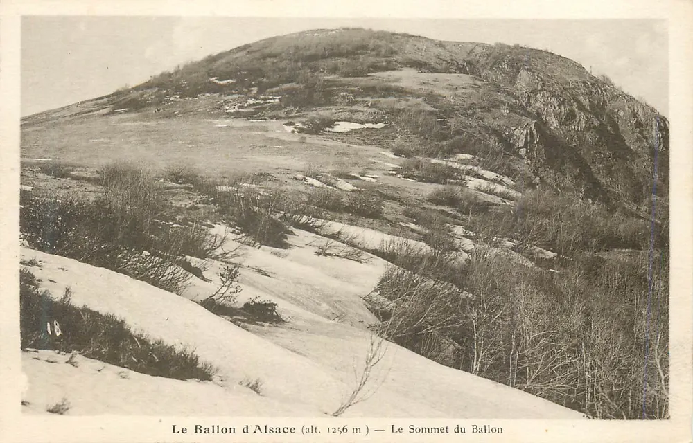 Le Ballon d'Alsace (alt. 1256 m) — Le Sommet du Ballon — H. Adain, Belfort - Recto