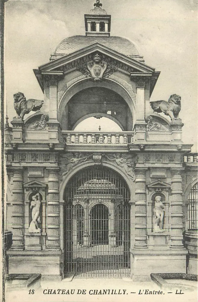 Castelo de Chanilly — A Entrada — LL. - Frente