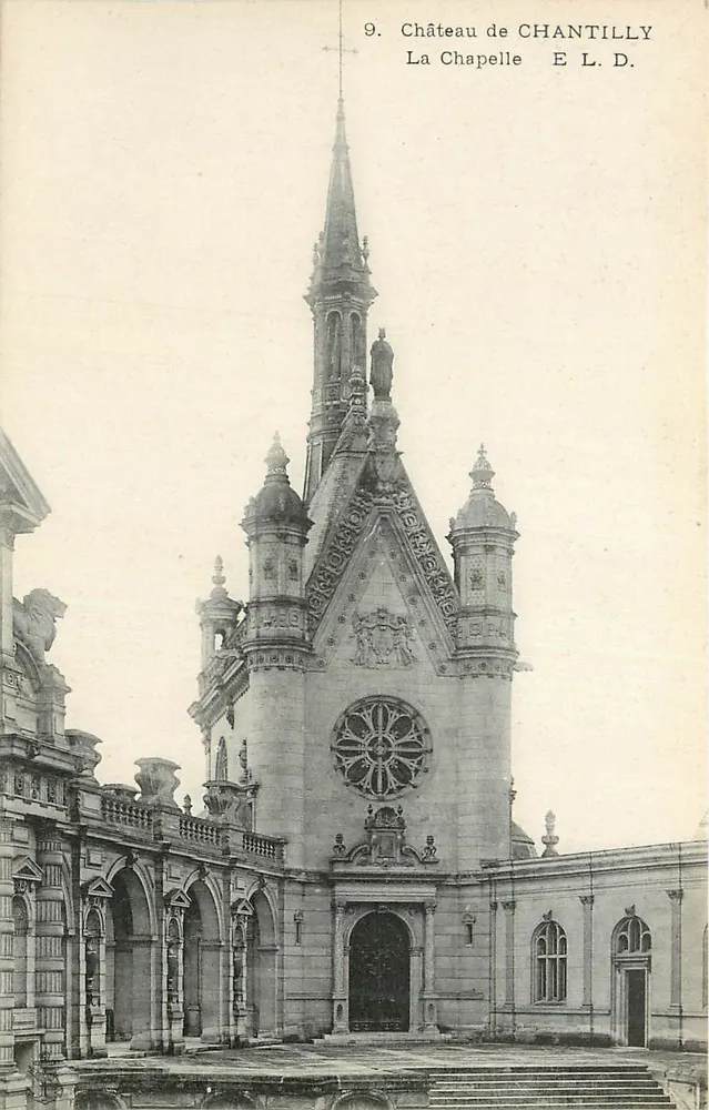 Castelo de Chantilly — A Capela — E L D. - Frente