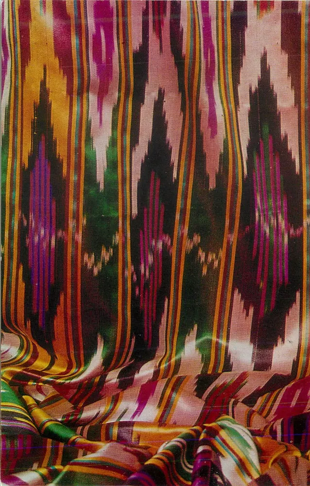 Tecido Khanatlas — ornamentos «Abrband» — Aurora Art Publishers, Leningrado - Frente