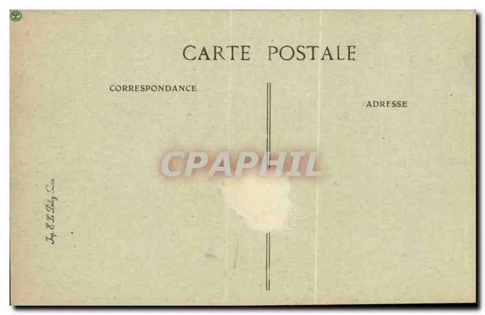 Cloître de l'Abbaye de Port-Royal — Paris d'autrefois — Éditeur E.D. n°104 - Verso