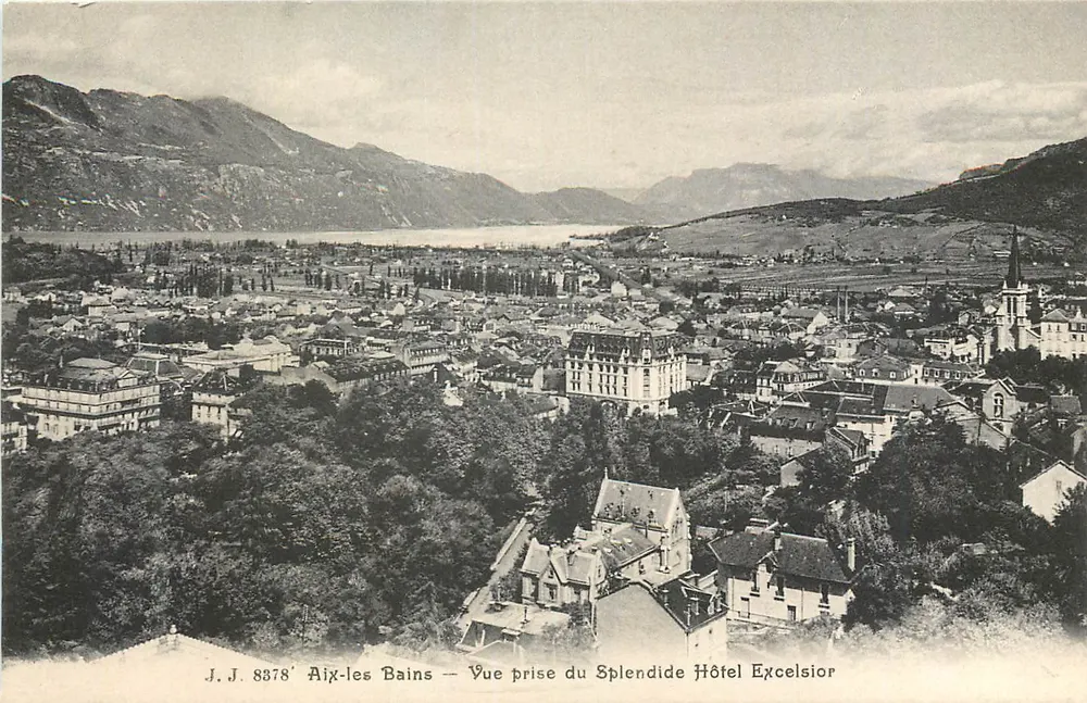 Aix-les-Bains — Ansicht vom Splendide Hôtel Excelsior — J.J. 8878 - Vorderseite