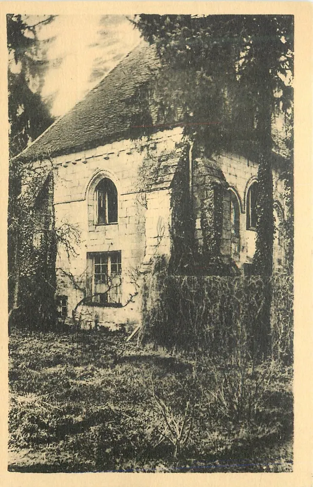 Floresta de Compiègne — A Capela do Eremita (século XIII) mais tarde Abadia de Santa Péronne - Frente