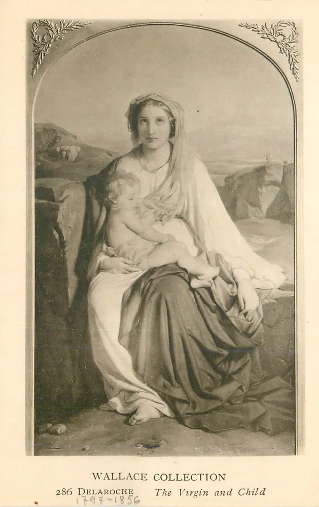La Vierge et l'Enfant — œuvre de Delaroche — Wallace Collection, n° 286 - Recto